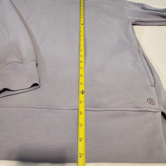 SAGE Collective Scuba Crewneck Sweatshirt. Periwinkle. Super Soft. Pockets L - Picture 5 of 10